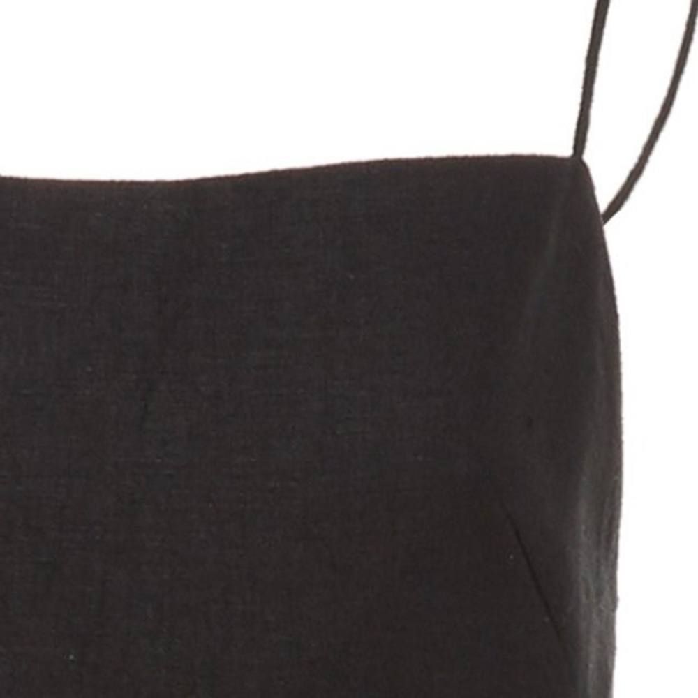 Andres Otalora - Open Back Linen Dress - Black - 0 - Picture 4 of 5